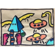 juhel_07_huile_sur_papier_kraft_2005_21x30