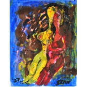 stan_03_couple_rouge_et_jaune_acrylique_sur_papier_fort_65x50_2007