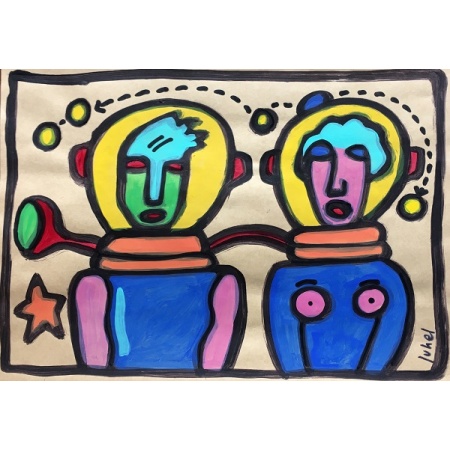 juhel_10_huile_sur_papier_kraft_2005_21x30