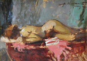 bromulds 01 Modelis huile sur bois 49x69,5 1960