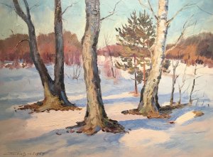 saulriets 08 huile sur carton fort 33x45 1959